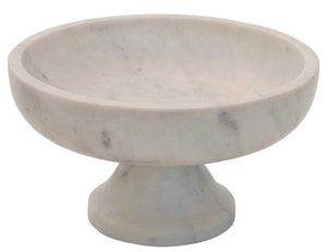 Bloomingville Marble Footed White Bowl