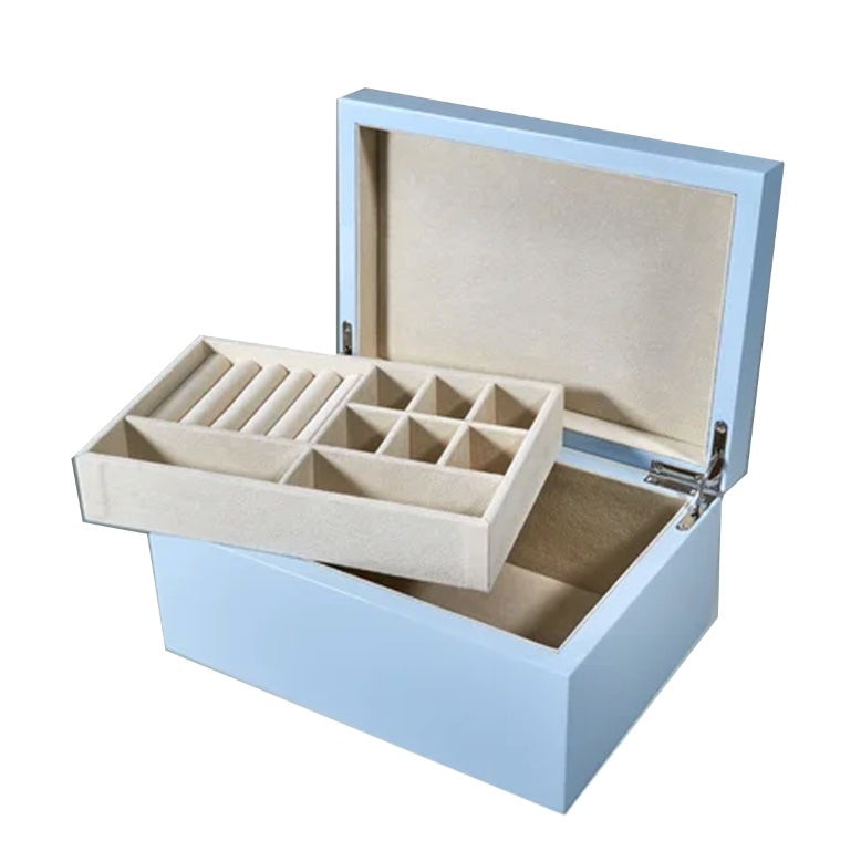 Blue shop jewellery box
