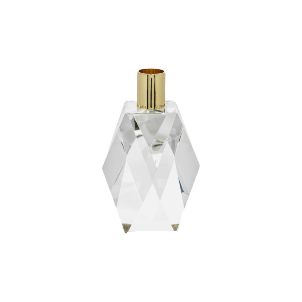 Florence Diamond Crystal Candleholder