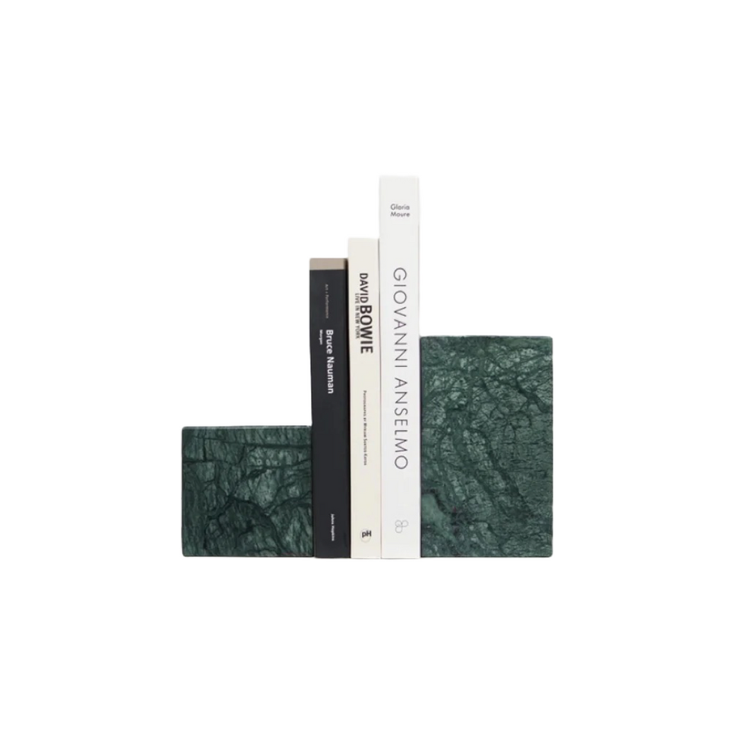 Marble Asymmetric Bookends