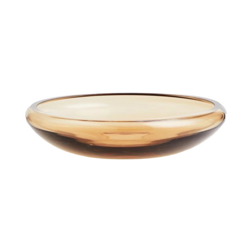 Amber Glass Bowl