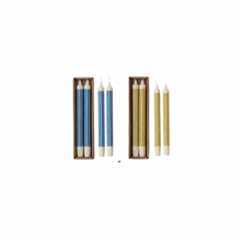 Unscented Striped Taper Candles