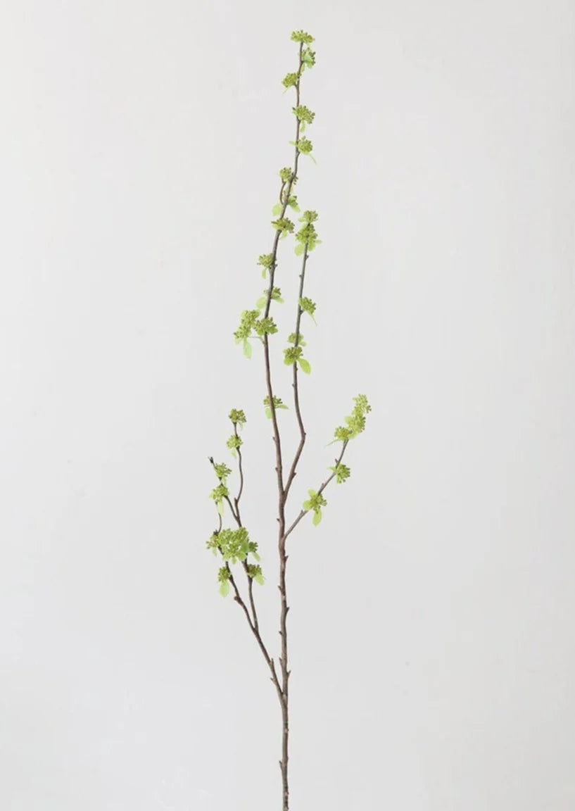Artificial Branch with Green Buds