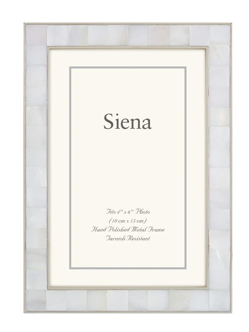 Silver Mother of Pearl Frame 8x10