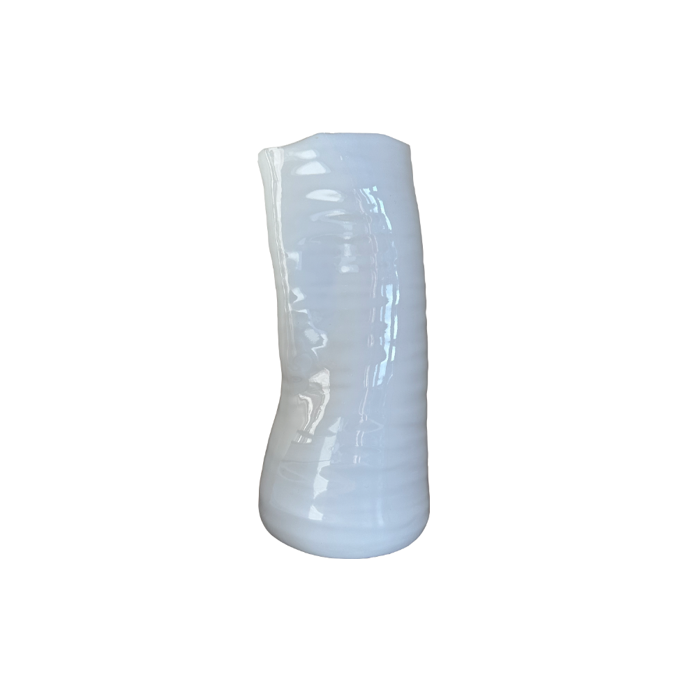 White Irregularly Shaped Vase