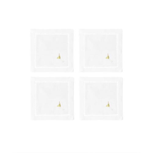Dirty Martini Cocktail Napkins-Set of 4