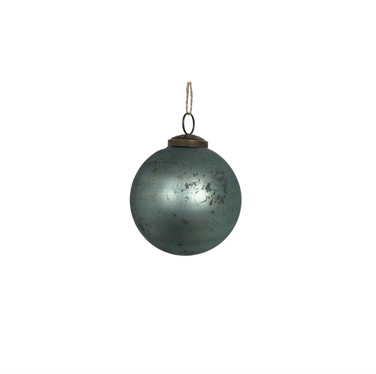 Mercury Glass Matte Finish Ornament-4