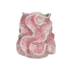 Textured Stoneware Organic Shaped Vase
