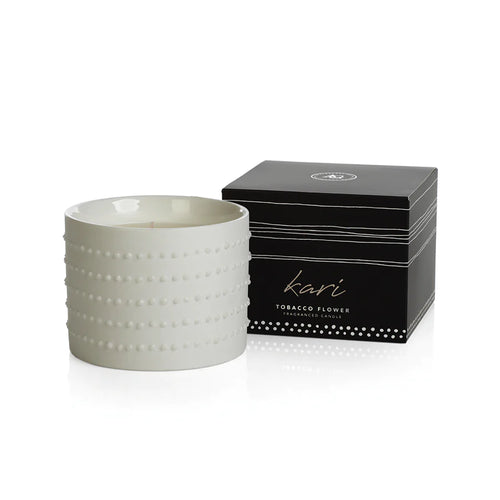 Kari Fragranced Candle - Tobacco Flower