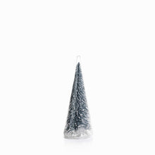Small Glass Silver Glitter Christmas Tree