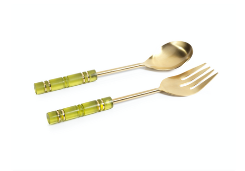 Green Resin Server Set