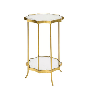 Astre Gold Mirror Side Table