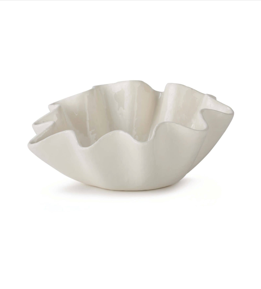 Ruffle Ceramic Bowl-Medium