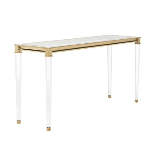 Gold/ Acrylic Console Table