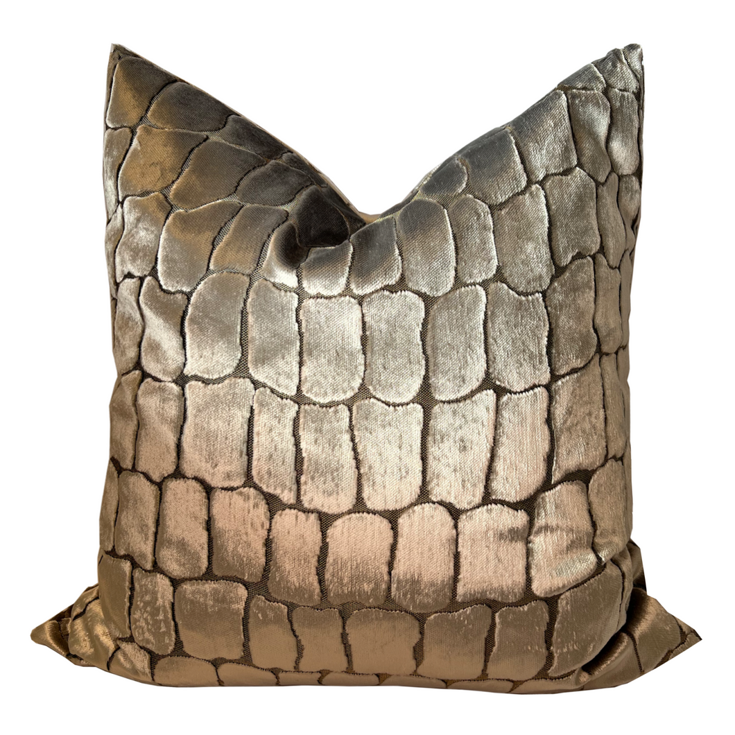 Sleek Croc - Platinum Pillow