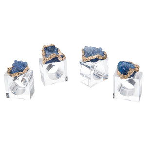 Geode Napkin Ring Set