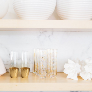 Gold Glass-Stemless Champagne