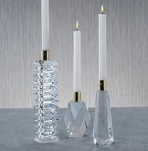 Florence Faceted Crystal Candleholder