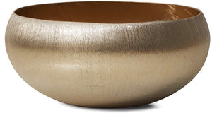 Serene Spaces Gold Aluminum Bowl