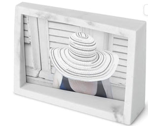 Umbra Resin Picture Frame 4x6 White Marble