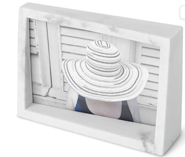 Umbra Resin Picture Frame 4x6 White Marble