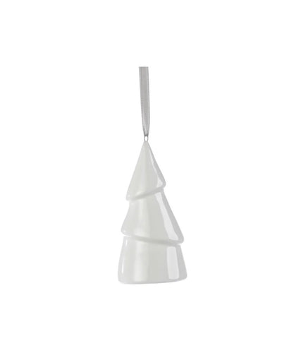Ceramic White Tree Ornament