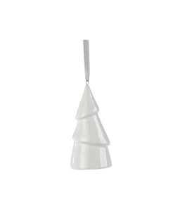 Ceramic White Tree Ornament