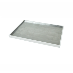 Silver Leaf Glass Tray