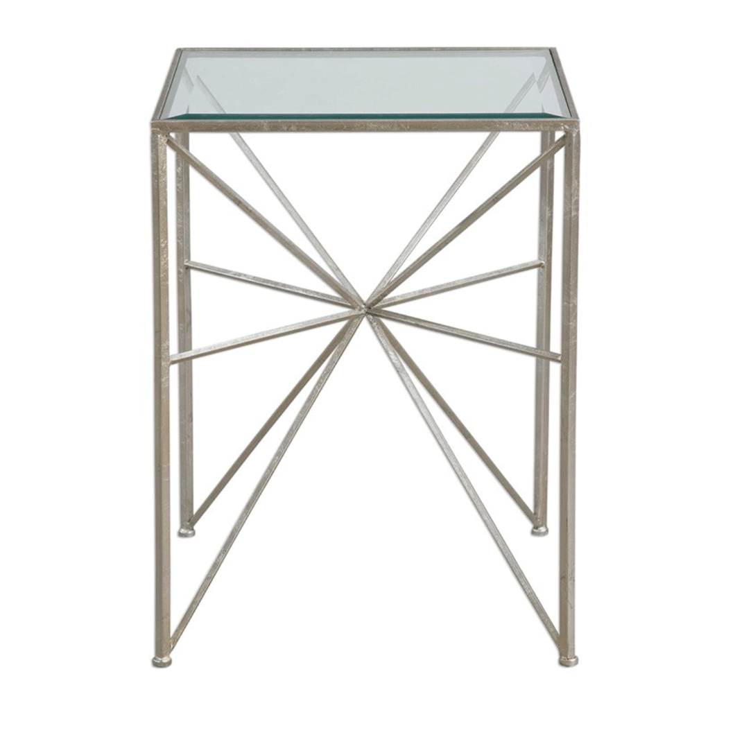 Silver Leaf Side Table