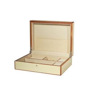 White Shagreen Jewelry Box