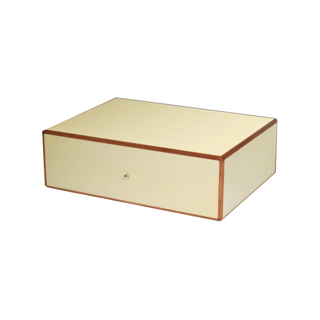 White Shagreen Jewelry Box